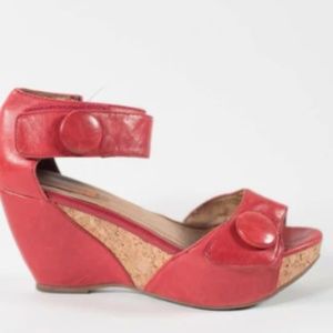 Miz Mooz wedge wide strap sandal